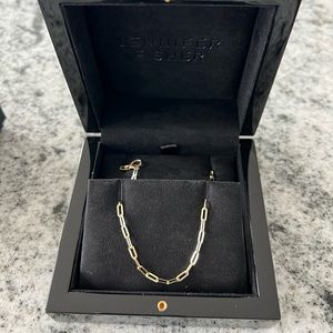 Jennifer Fisher Jewelry Small Long Link Chain Necklace-14k Solid Yellow …